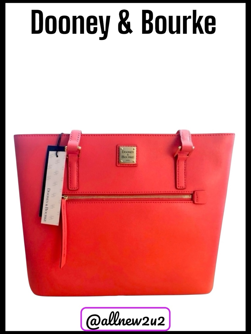 Dooney & Bourke Bubble Gum Shopper with dust bag